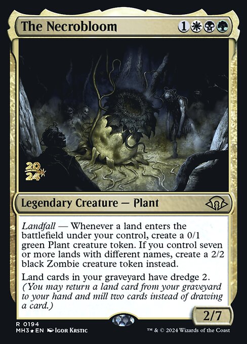 The Necrobloom from Modern Horizons 3 Promos