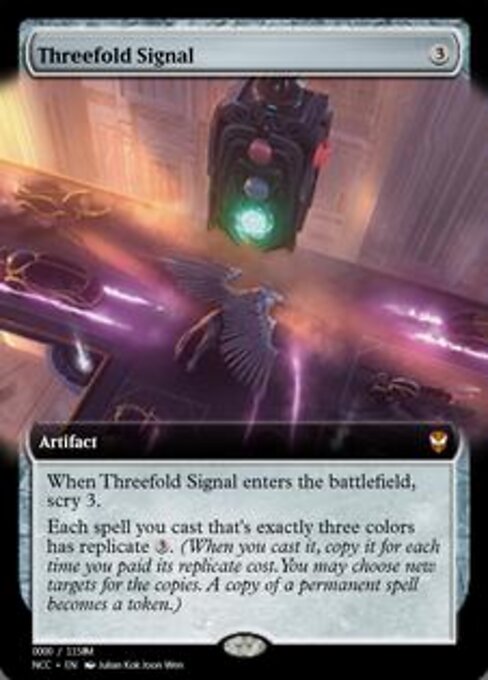 Threefold Signal highlighted card art