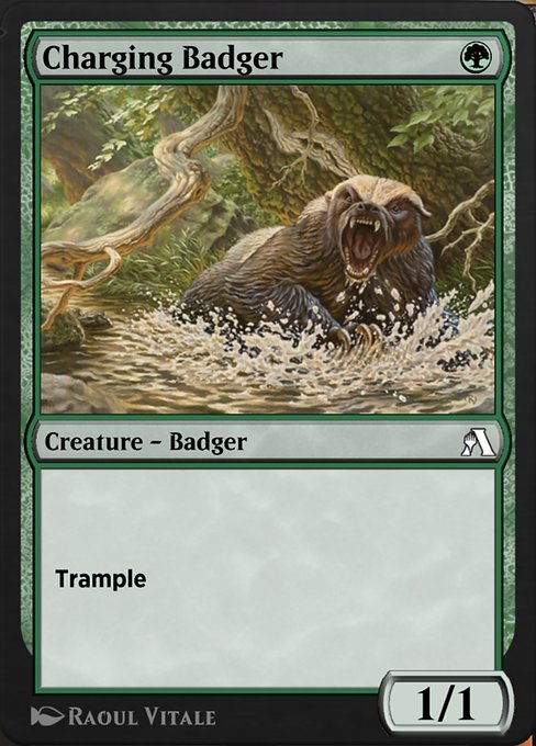 Charging Badger highlighted card art