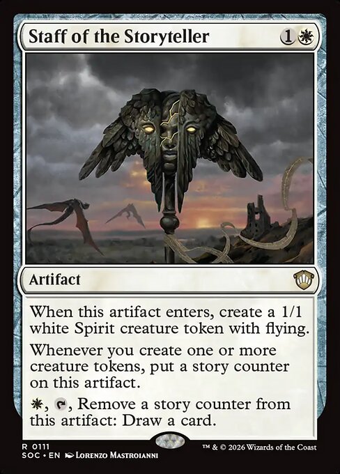 Staff of the Storyteller from Secrets of Strixhaven Commander