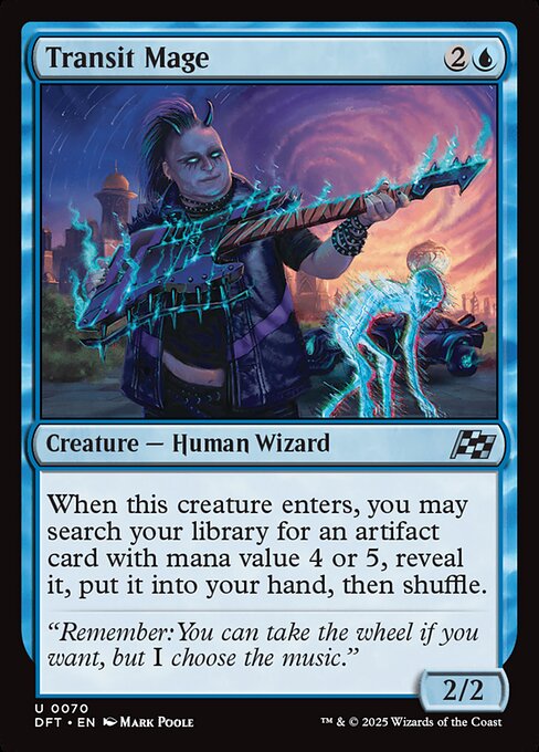 Transit Mage highlighted card art