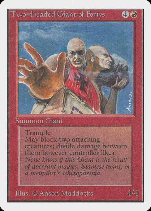 Two-Headed Giant of Foriys from Unlimited Edition
