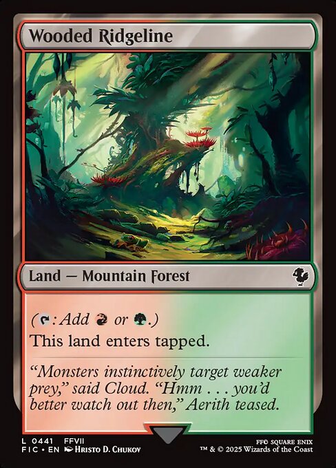 Wooded Ridgeline highlighted card art
