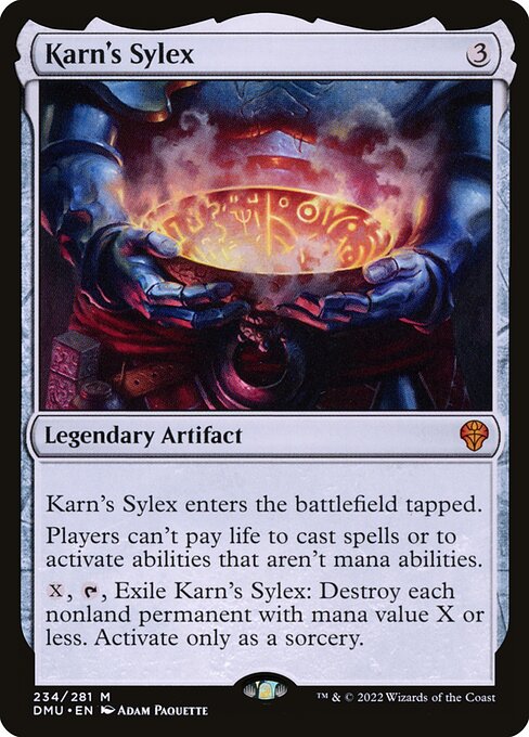 Karn's Sylex highlighted card art
