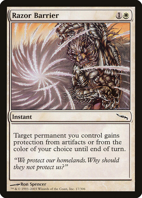 Razor Barrier from Mirrodin