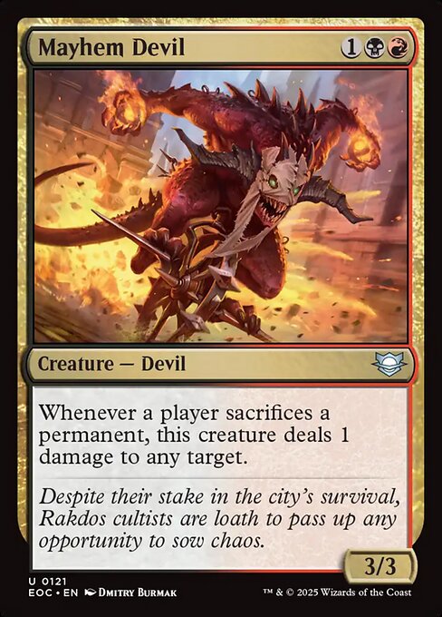 Mayhem Devil highlighted card art