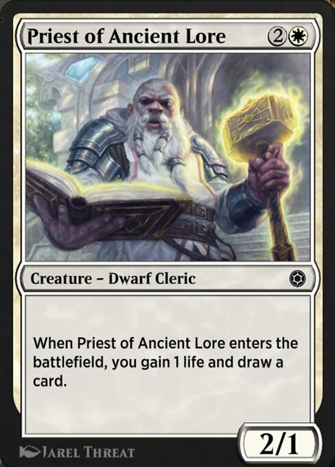 Priest of Ancient Lore highlighted card art
