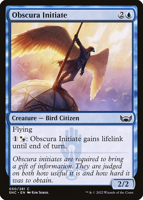 Obscura Initiate highlighted card art