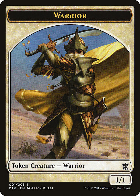 Warrior from Dragons of Tarkir Tokens