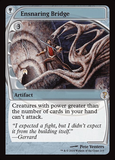 Ensnaring Bridge highlighted card art