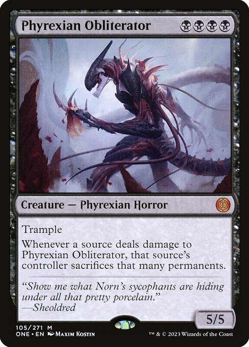 Phyrexian Obliterator highlighted card art
