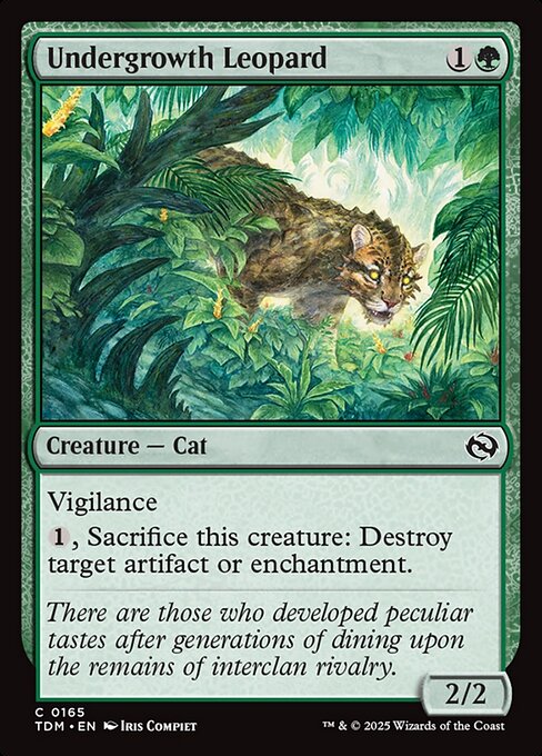 Undergrowth Leopard highlighted card art