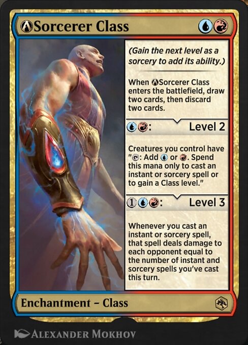 A-Sorcerer Class highlighted card art