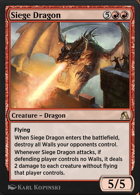 Siege Dragon highlighted card art