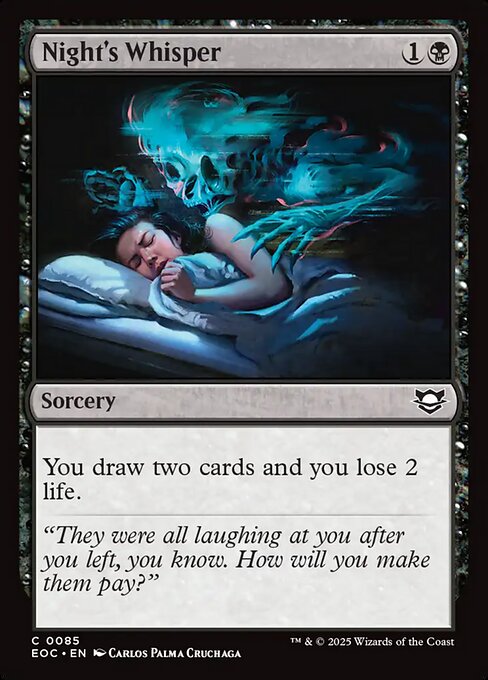 Night's Whisper highlighted card art
