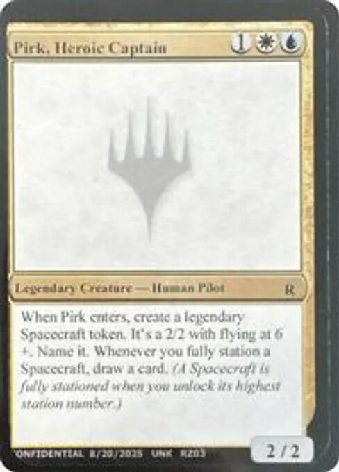 Pirk, Heroic Captain highlighted card art