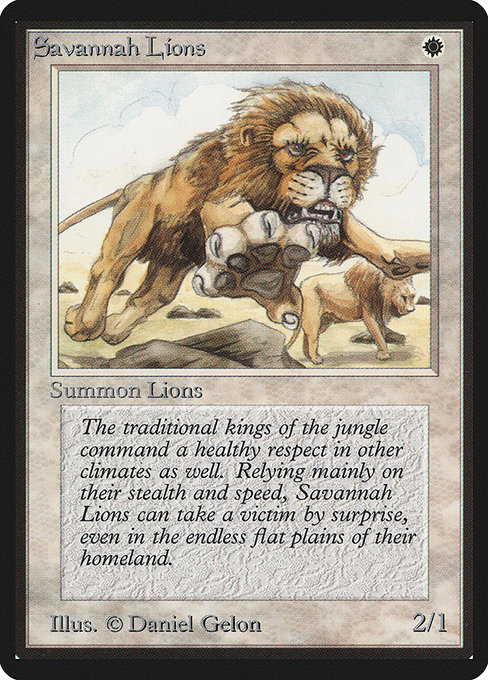 Savannah Lions from Limited Edition Beta