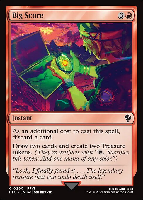 Big Score highlighted card art