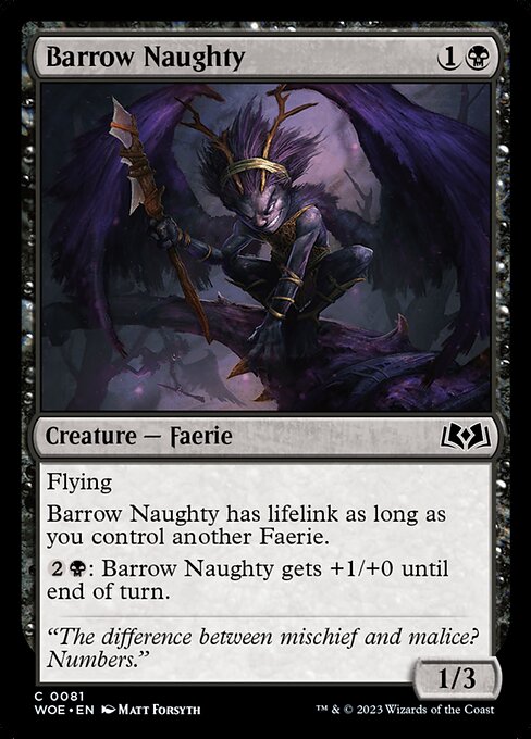 Barrow Naughty highlighted card art