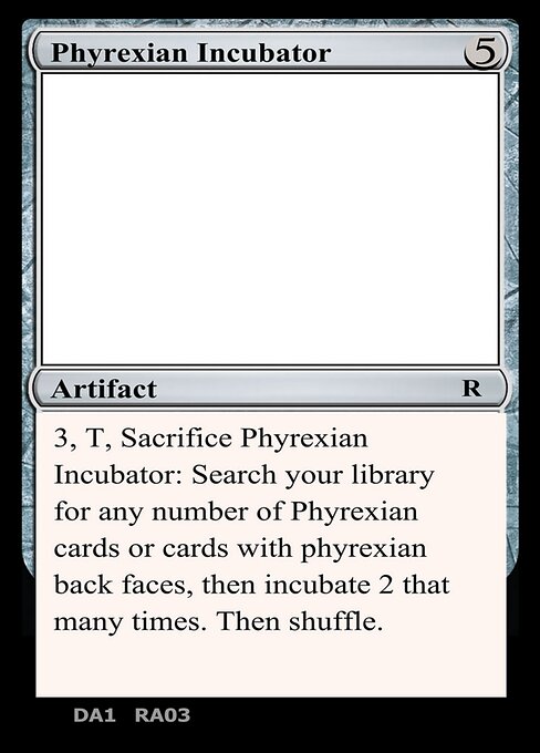 Phyrexian Incubator highlighted card art