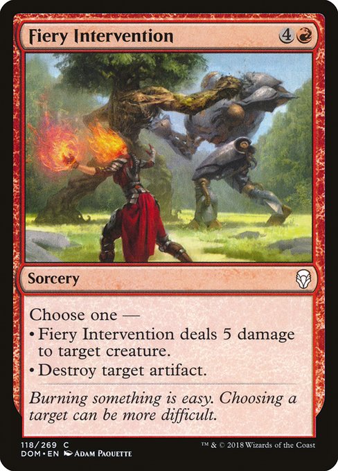 Fiery Intervention from Dominaria