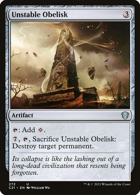 Unstable Obelisk from Commander 2021