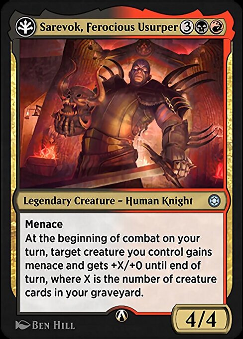 Sarevok, Ferocious Usurper highlighted card art