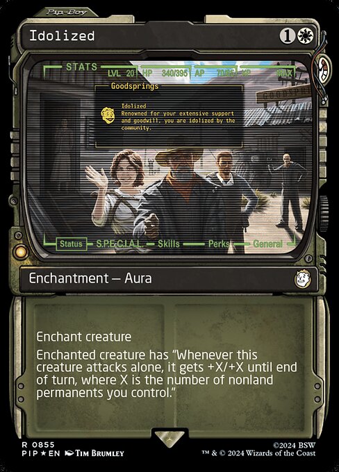 Idolized highlighted card art