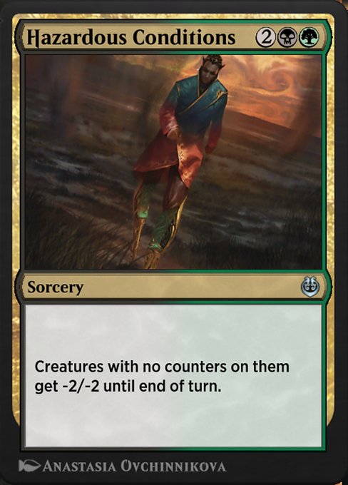 Hazardous Conditions highlighted card art