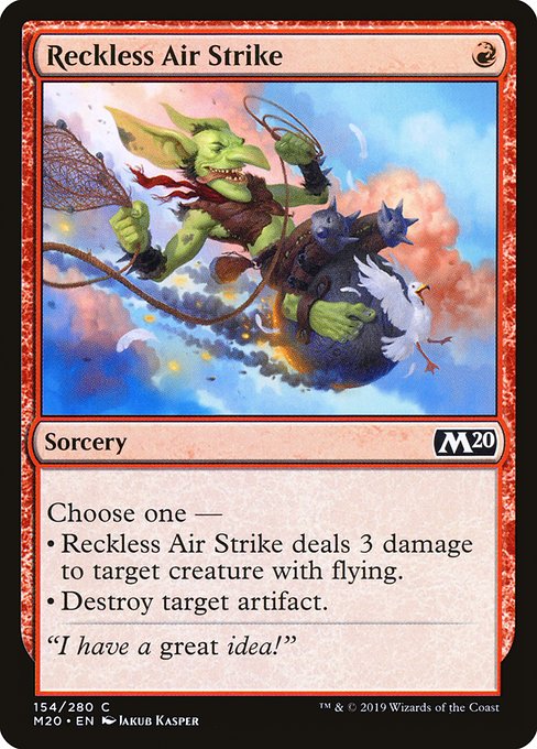 Reckless Air Strike highlighted card art