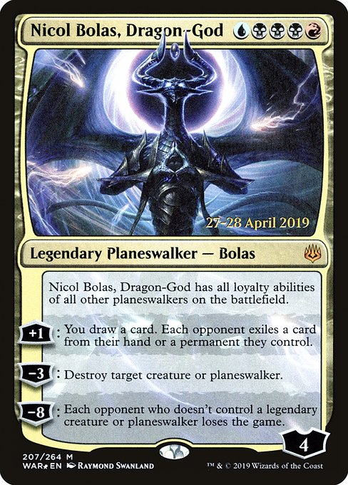 Nicol Bolas, Dragon-God from War of the Spark Promos