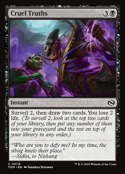 Cruel Truths highlighted card art