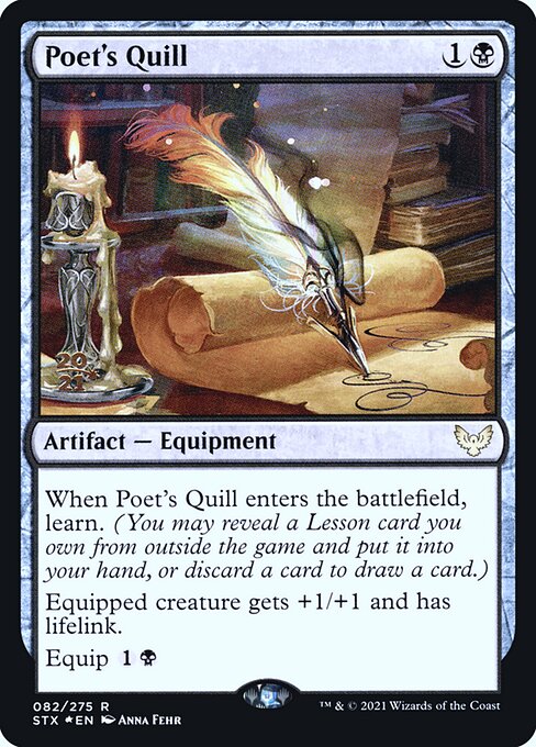 Poet's Quill from Strixhaven: School of Mages Promos