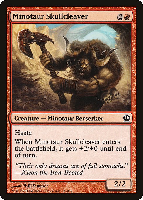 Minotaur Skullcleaver from Theros