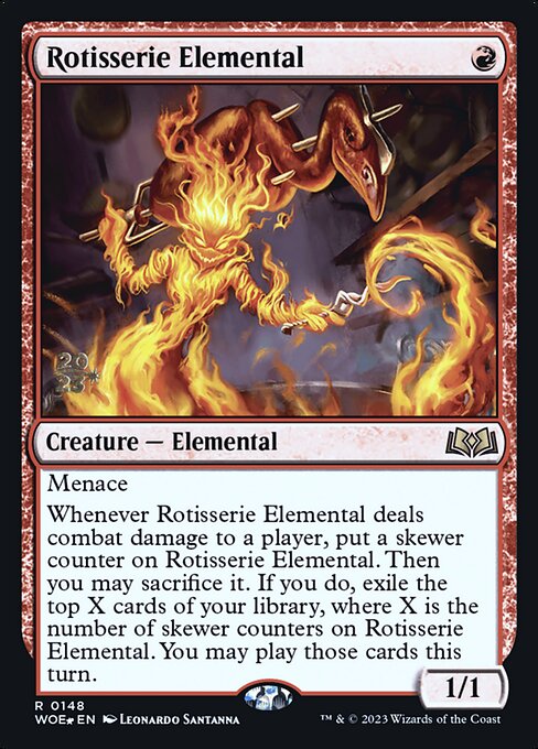 Rotisserie Elemental from Wilds of Eldraine Promos