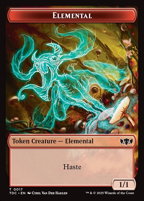 Elemental highlighted card art