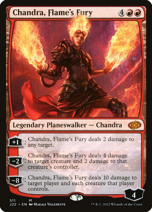 Chandra, Flame's Fury highlighted card art