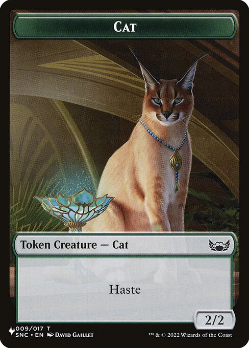 Cat highlighted card art