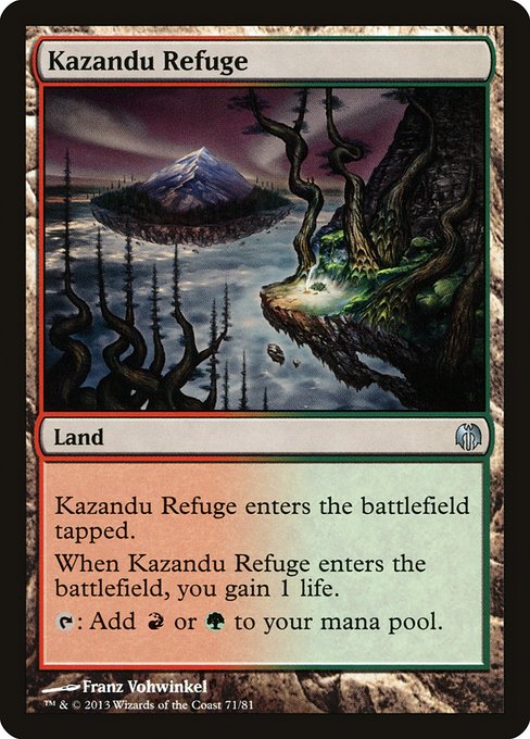 Kazandu Refuge from Duel Decks: Heroes vs. Monsters