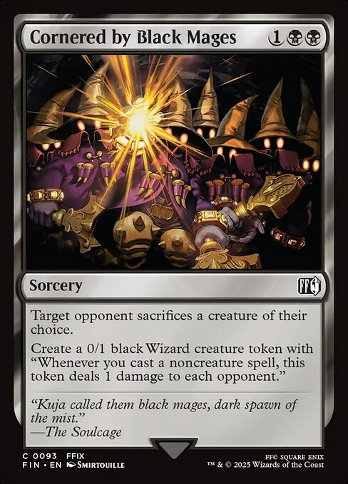 Cornered by Black Mages highlighted card art