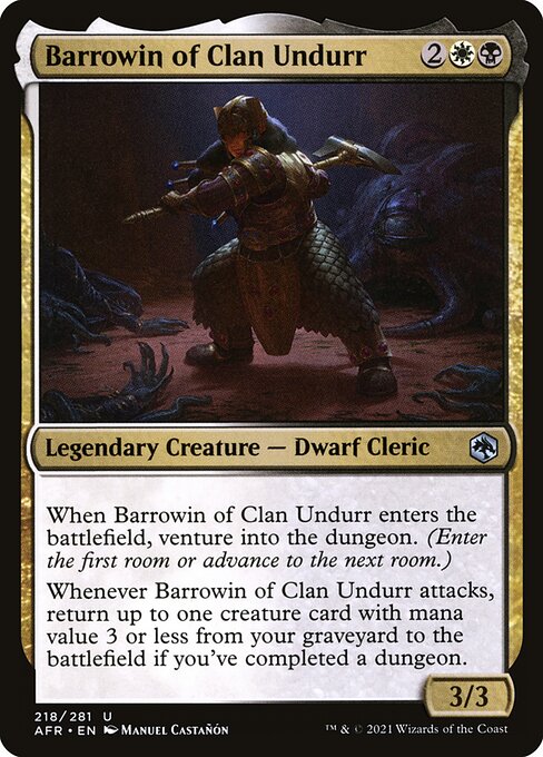 Barrowin of Clan Undurr from Adventures in the Forgotten Realms