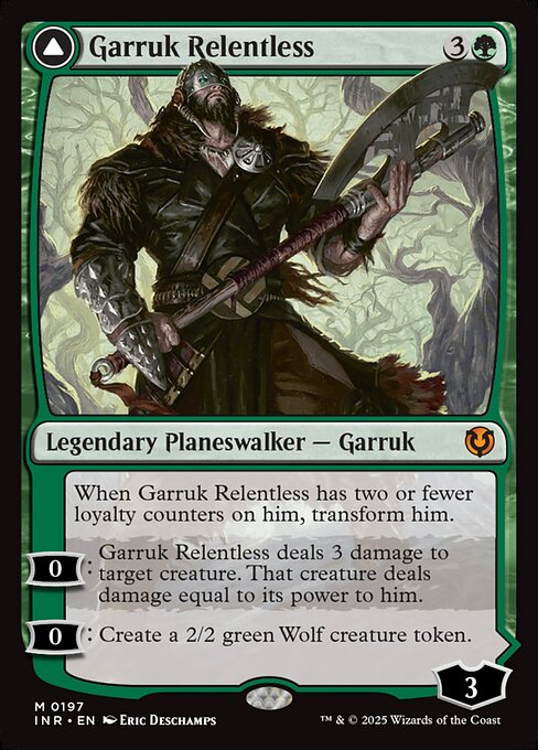 Garruk Relentless // Garruk, the Veil-Cursed from Innistrad Remastered