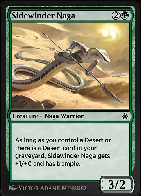 Sidewinder Naga highlighted card art
