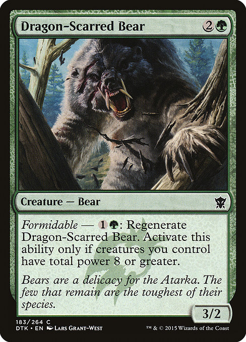Dragon-Scarred Bear from Dragons of Tarkir