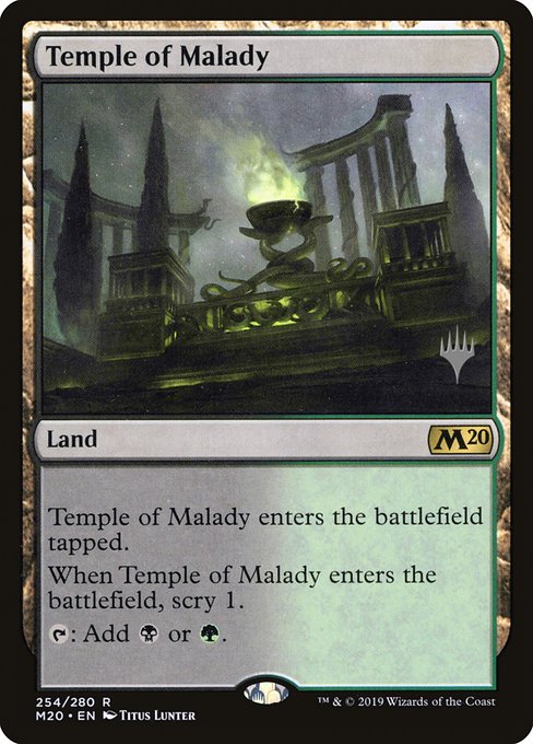 Temple of Malady from Core Set 2020 Promos