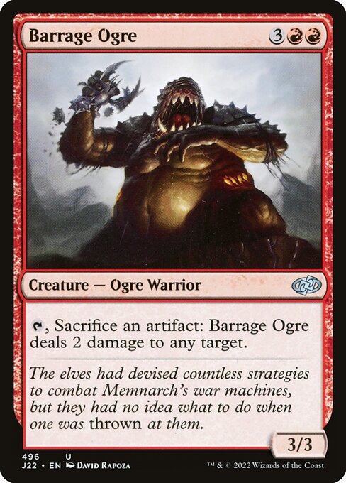 Barrage Ogre highlighted card art