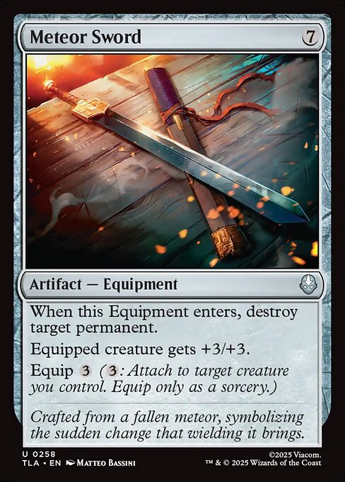 Meteor Sword from Avatar: The Last Airbender