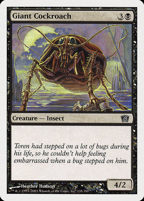 Giant Cockroach from Eighth Edition