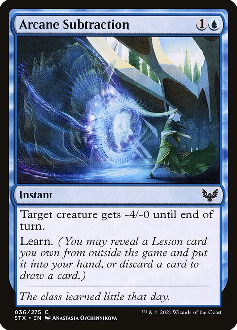 Arcane Subtraction highlighted card art