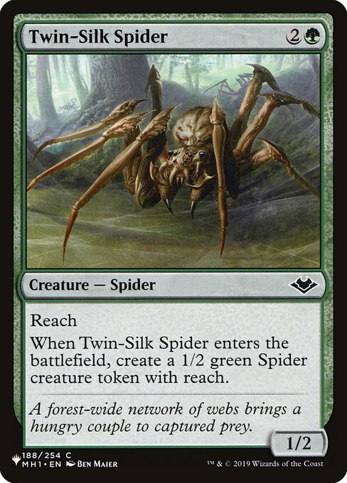 Twin-Silk Spider highlighted card art